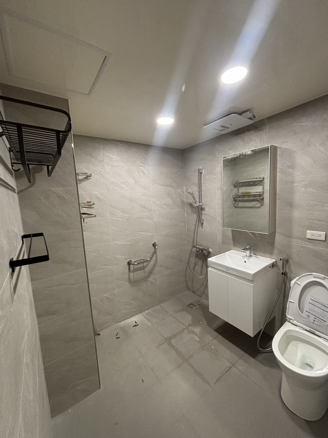 浴室泥作施工現場完成照片