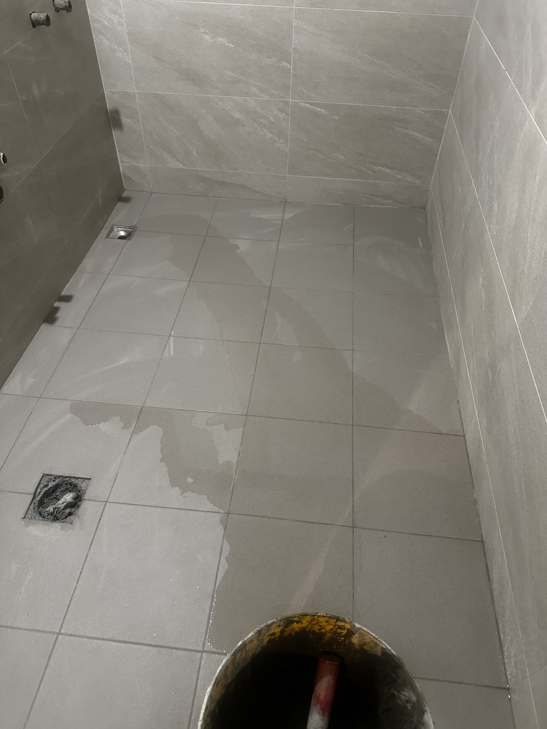 洩水坡度驗收現場照片-水流狀況