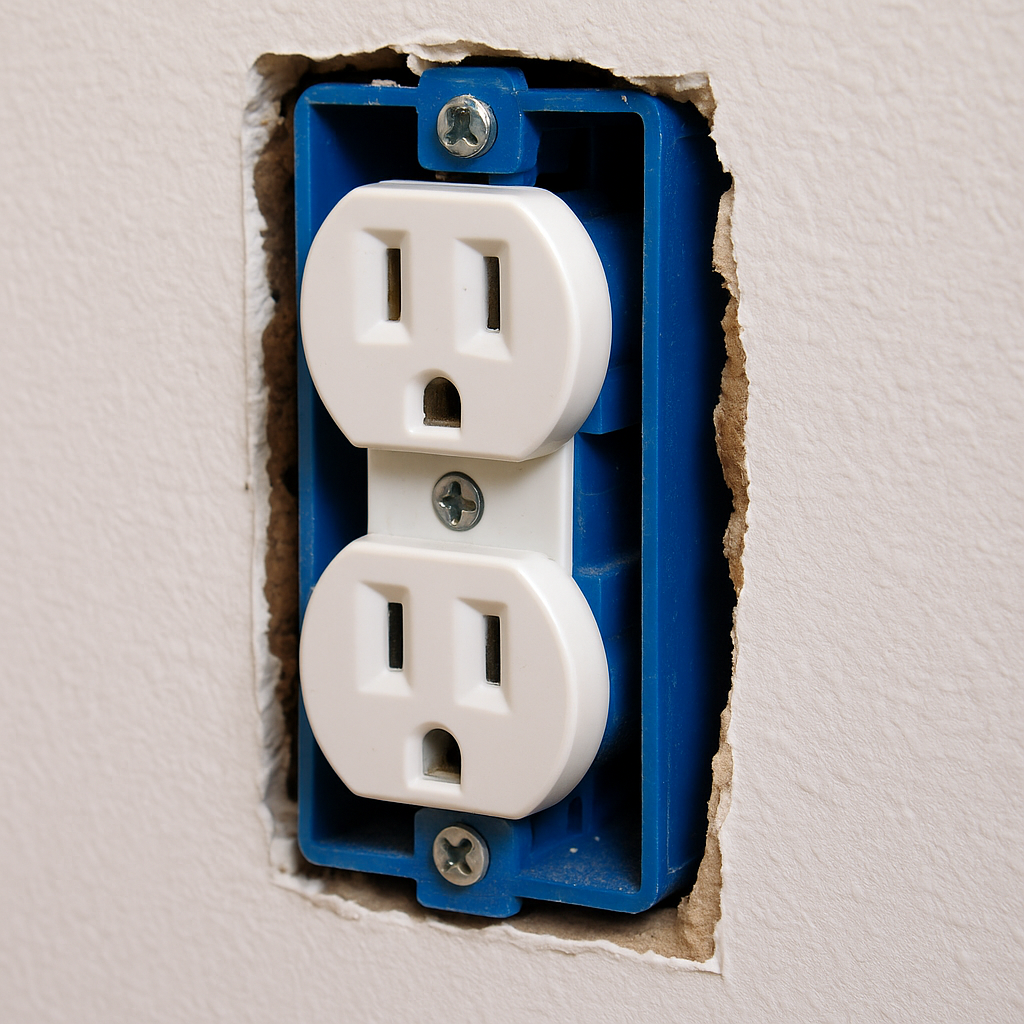 隔音工程-插座孔隙示意圖