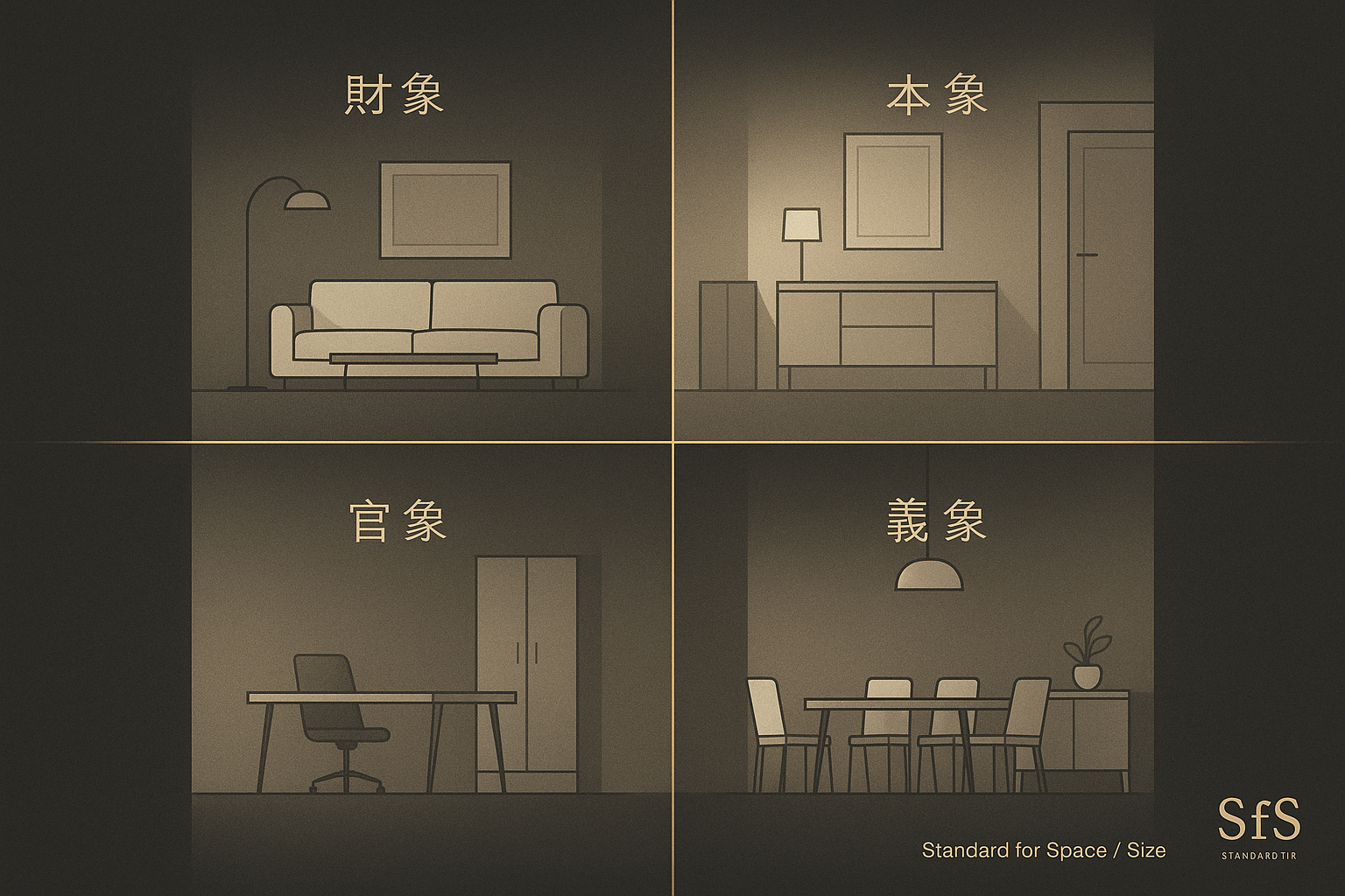 Read more about the article 文公尺四大吉象 × 三大空間應用指南｜室內設計與室內裝潢的尺寸(實務篇)