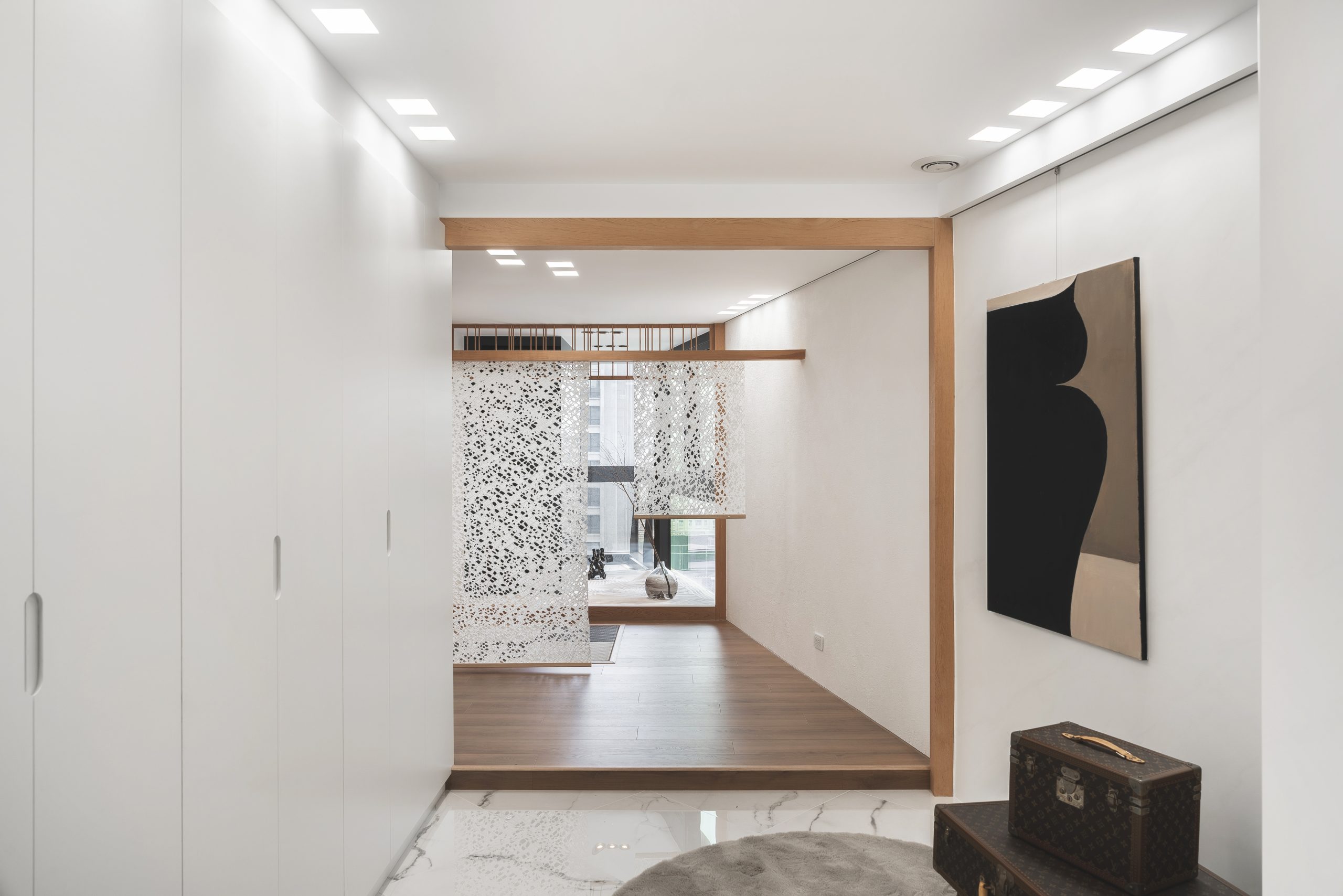 台中麗格住宅|玄關落塵區