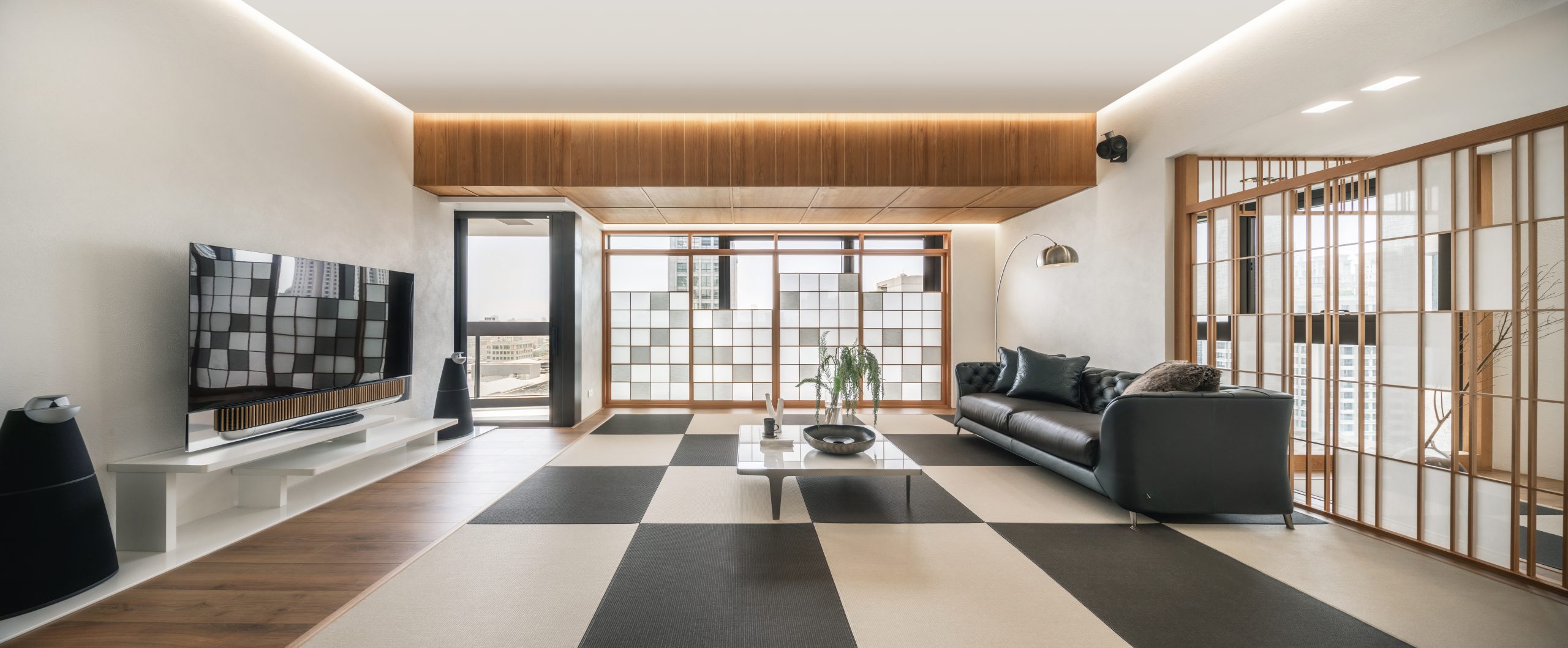 台中麗格住宅案|客廳全景