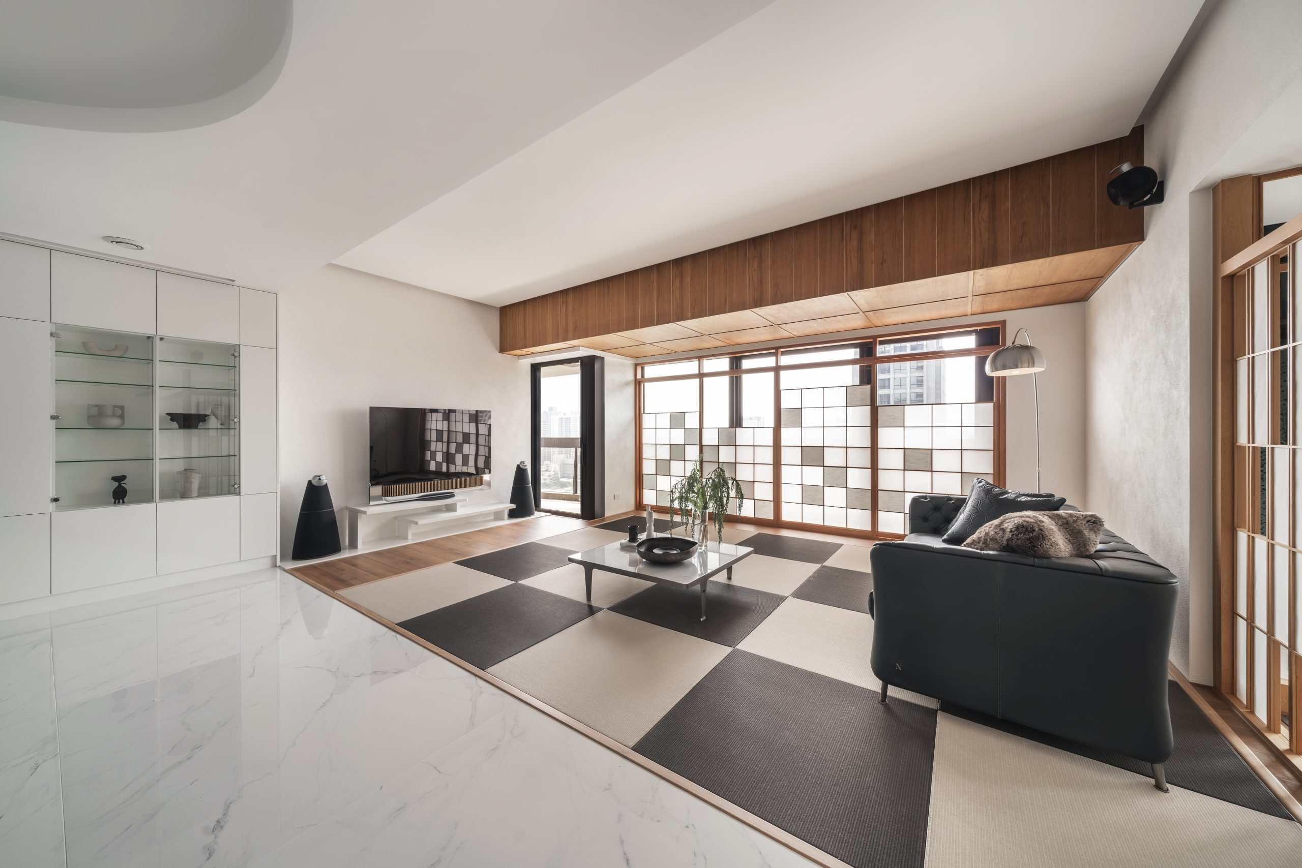 台中麗格住宅案|客廳全景