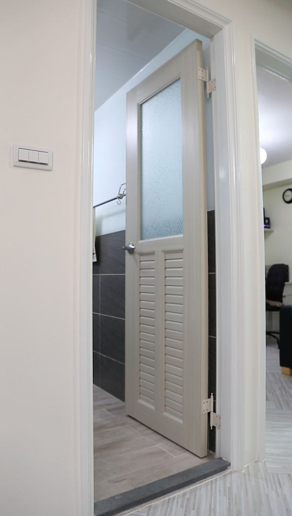 桃園住宅衛浴空間木百葉門片設計